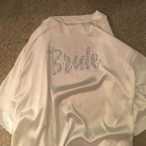 White bride Victoria secret robe
